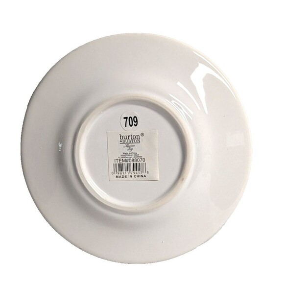 burton+Burton Mariner Bay Ceramic Teacup & Saucer Gift Set Fish Rustic Boxed - Picture 8 of 9